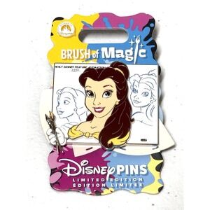 Disney Brush of Magic 2026 Belle Beauty and the Beast Pin Limited Edition 3750‎